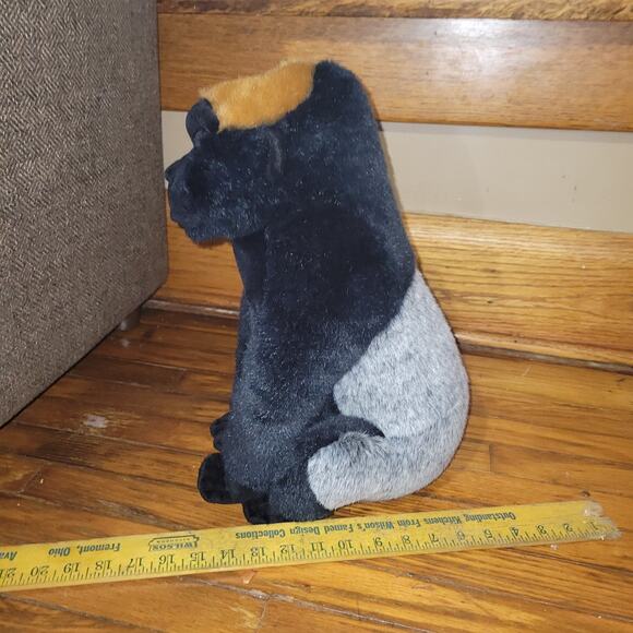 Jaag Black Silverback Gorilla Ape Monkey Plush Realistic Zoo Vintage 16” - Picture 4 of 9